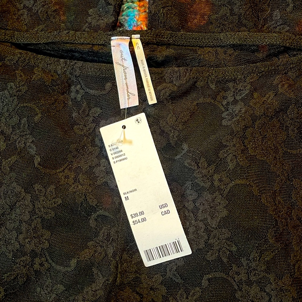 NWT Urban Outfitters Size Medium Lace-to-Waist Flare Pant in Black - Picture 5 of 5